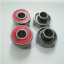 Red Shield Longboard Skateboard Bearing Silver Color Open Style