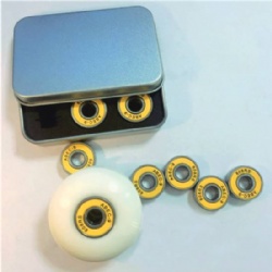 High Precision ABEC-9 Chrome Steel Skateboard Bearings with Oxidated Surface Treatment