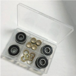 Customized Super skateboard bearings for roller freeline skate driftboard with Spacer