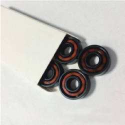 ABEC-7 ABEC-9 ABEC-11 black color Skateboard bearing 608 2RS nylon cage bearings with paper boxes